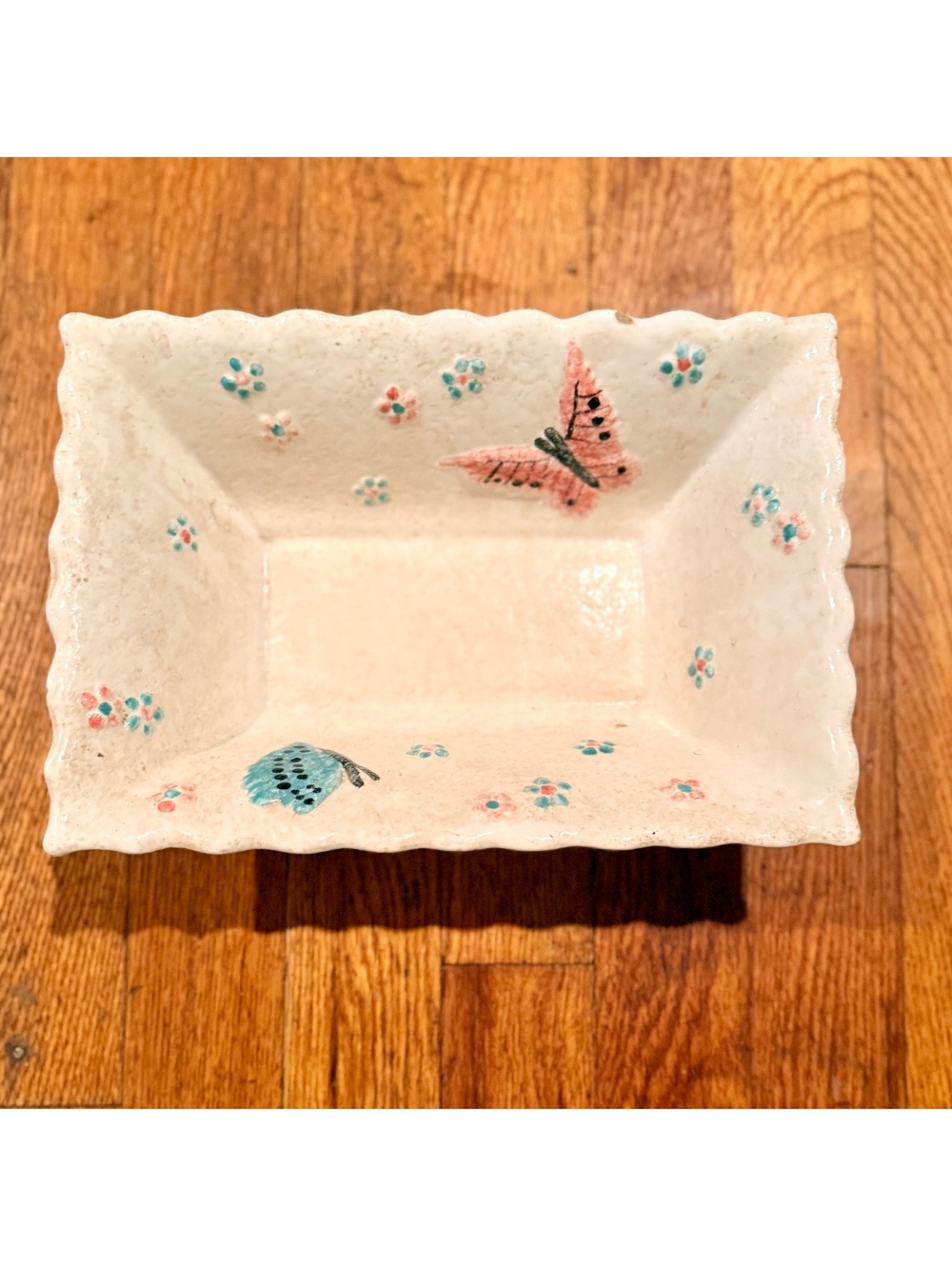 Vintage Mid-Century 1956 Hull B7 Butterfly Rectangular Dish